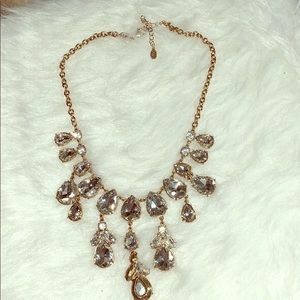 Aldo gold and rhinestones necklace